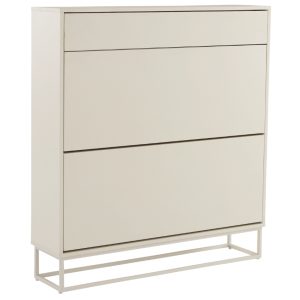 Jotex Béžový lakovaný botník LYCKEBY 100 x 25 cm  - Výška110 cm- Šířka 100 cm