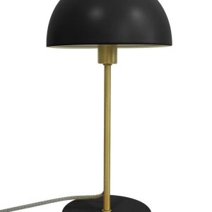 Present time Černá kovová stolní lampa Lacy - Výška39 cm- Stínidlo 20 cm