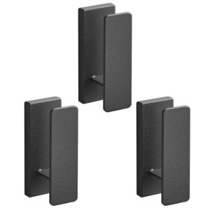 YAMAZAKI Sada tří kovových nástěnných věšáků Tower - Výška6