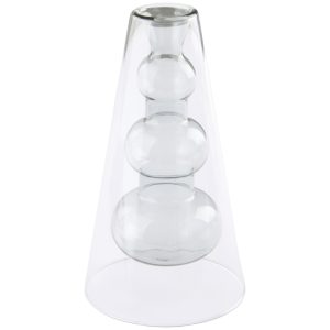 Jotex Skleněná váza TILO - Výška18 cm- Průměr 10 cm