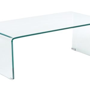 Skleněný konferenční stolek Kave Home Burano 120 x 60 cm  - Výška40 cm- Šířka 120 cm